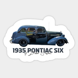 1935 Pontiac Six 4 Door Sedan Sticker